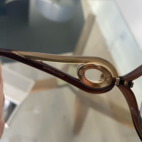 Dior Oversized Womens Sunglasses Brown Gold DIORVOLUTE2F - Picture 2 of 16